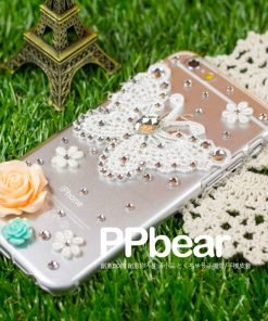 蕾絲蝴蝶手機殼