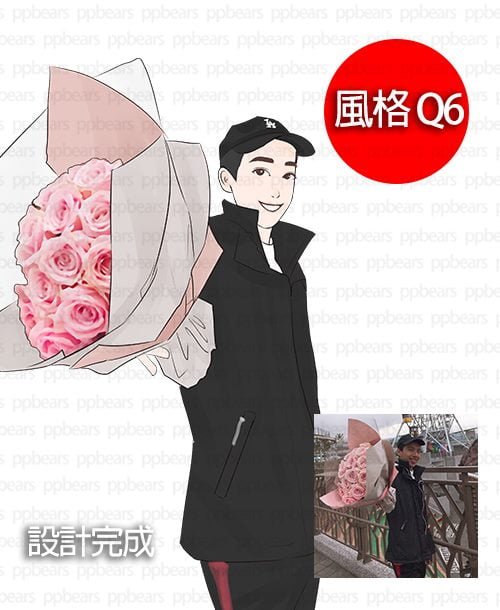 Q版-照片卡通化Q版可愛風格 Q6