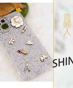 客製化訂製水鑽手機殼-貴婦人水鑽殼