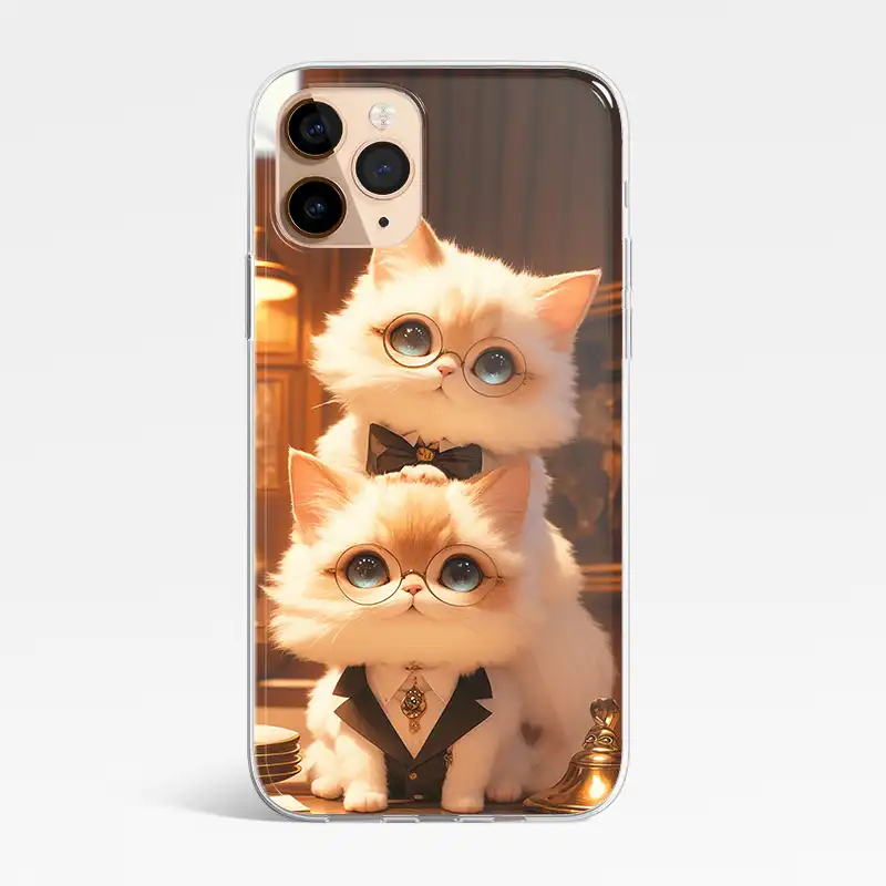 貓咪晚安大小姐手機殼設計款客製化訂製cute061