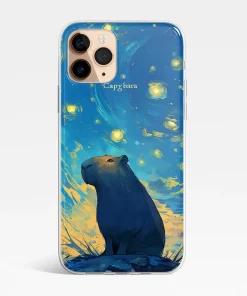 星夜卡皮巴拉水豚手機殼設計款客製化訂製cute077