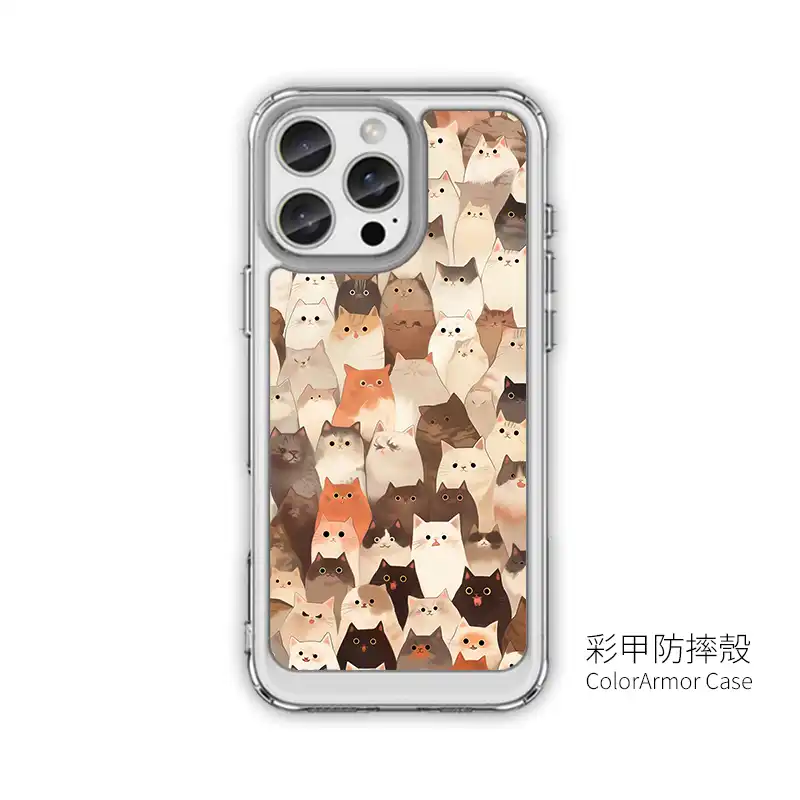 貓咪擠擠樂  客製化手機殼 oppo手機殼 cute107