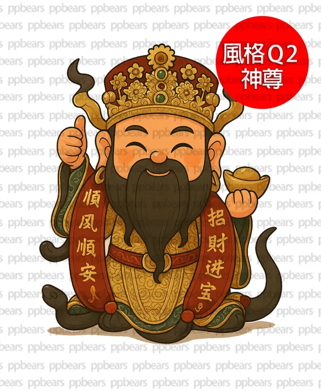 Q版-神明Q版神明卡通化可愛似顏繪風格 GQ2-神尊