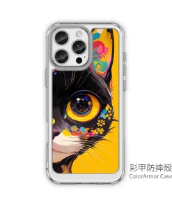 花漾黑貓  客製化手機殼 蘋果手機殼 cat013